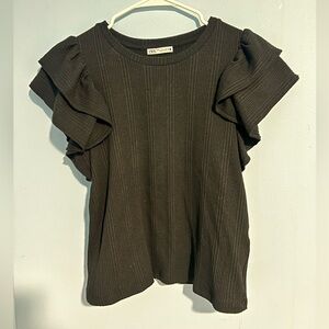 Zara Ruffle Sleeve Blouse